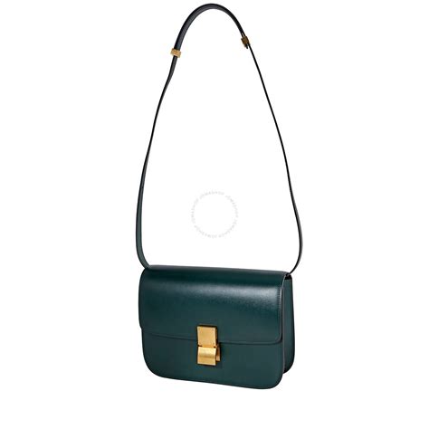 celine box green|Medium Classic bag in box calfskin .